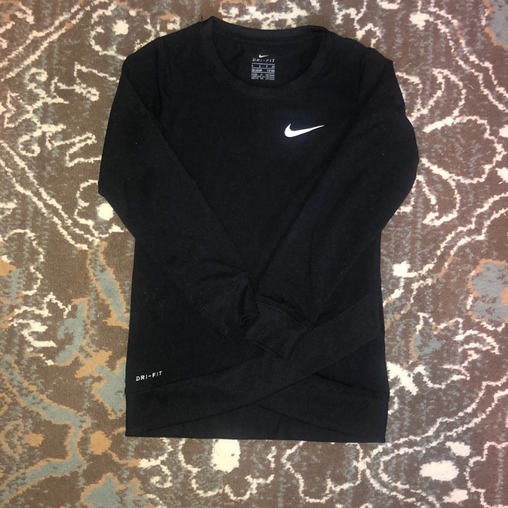 Nike Girls Dri-Fit Black Long Sleeve